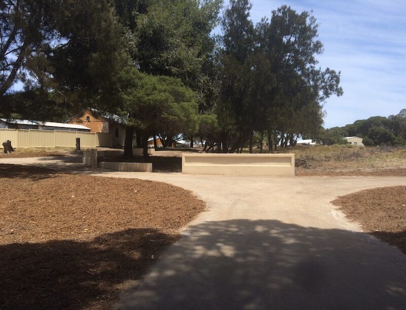 new pathway at Rottnest island around the burial site